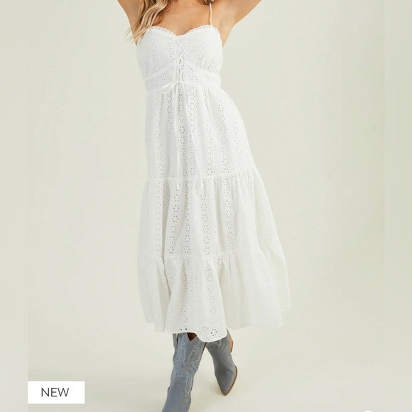 Maisie Eyelet Midi Dress | Poshmark