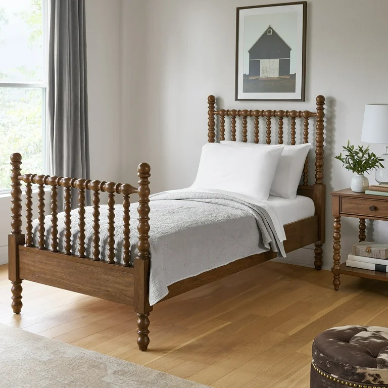 The Pioneer Woman Harper Spindle Twin Bed, Homestead Brown | Walmart (US)