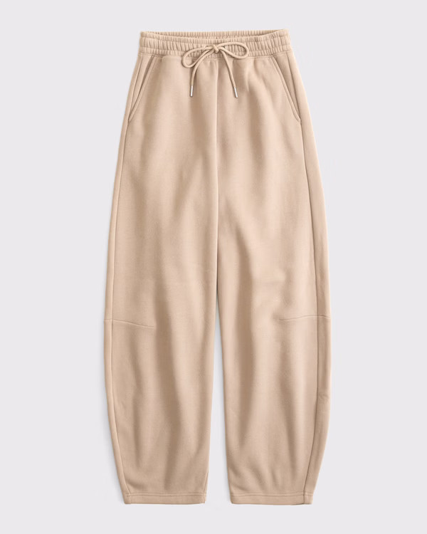 Women's High Rise Sunday Barrel Sweatpant | Women's Bottoms | Abercrombie.com | Abercrombie & Fitch (US)