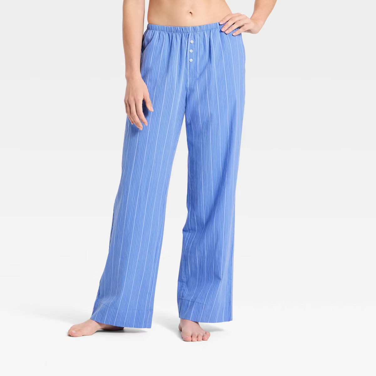 Women's Striped Cotton Blend Pajama Pants - Auden™ | Target