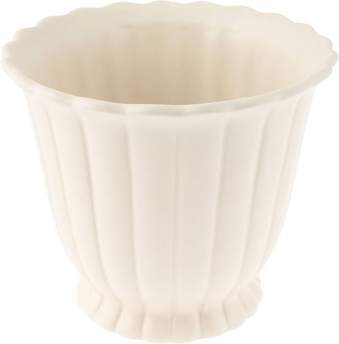 Karma, Modern Fluted Pot, Boho Small Plant Ceramic Pots, Modern Desk Decor, Office Planters, Larg... | Amazon (US)