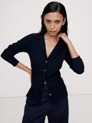 Sur Ribbed Resort Shirt | Banana Republic (US)