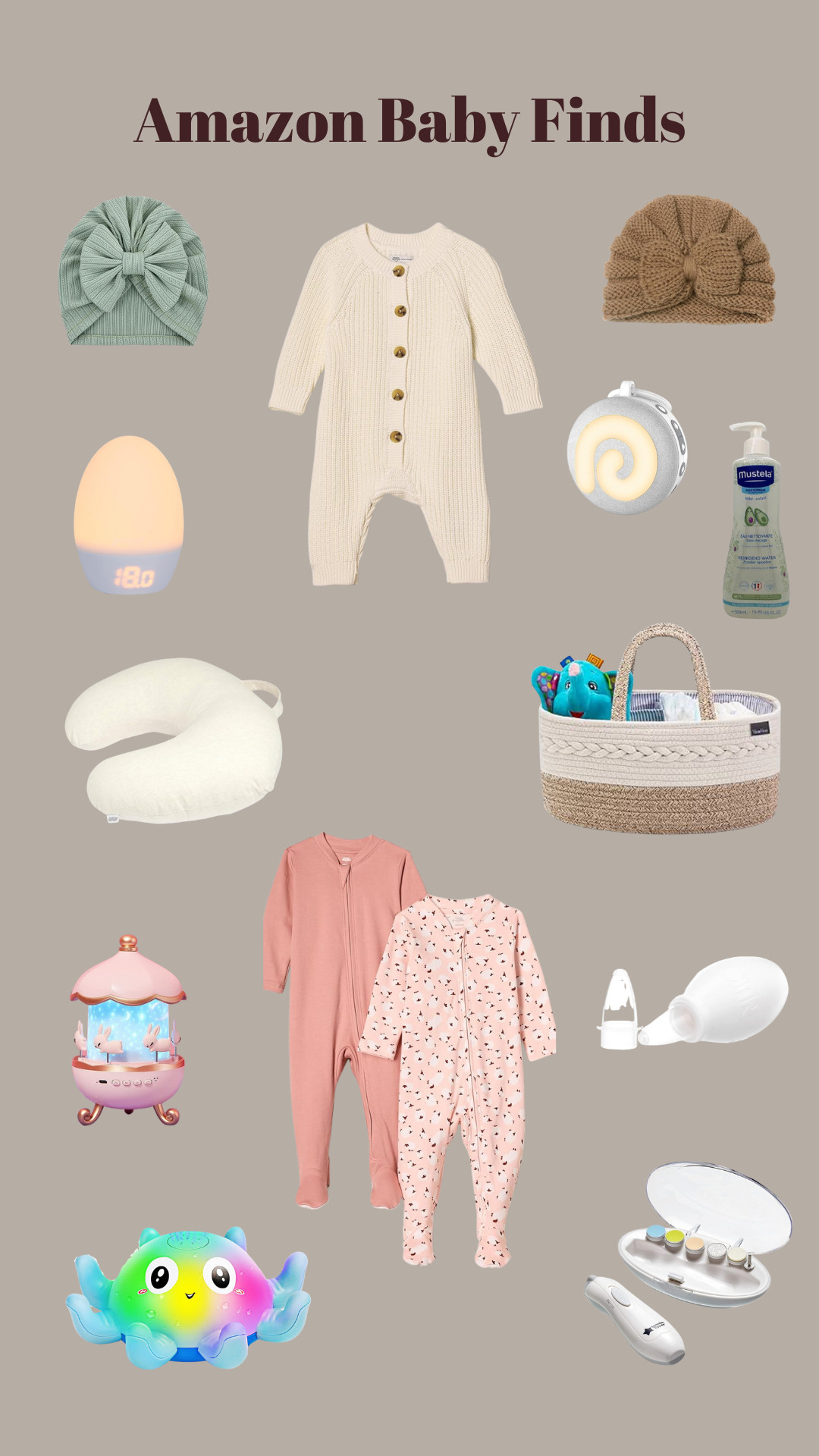 Baby's Essentials, White Noise Machine, Baby Turban Hats, Beanie Hats, Cleansing Water, Baby Bath Toys, Nursing Pillow, Night Light Kids, Knit Playsuit, Trimmer, Storage Basket, Amazon 

 #LTKuk #LTKeurope #LTKmaternity