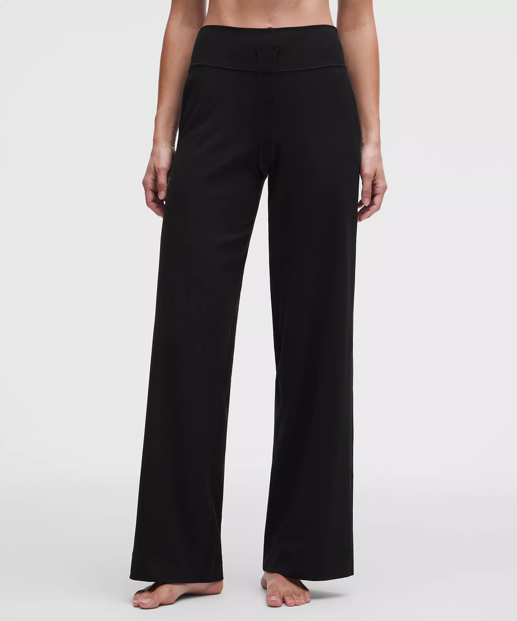 Groove High-Rise Mixed-Rib Wide-Leg Pant Regular | Lululemon (US)