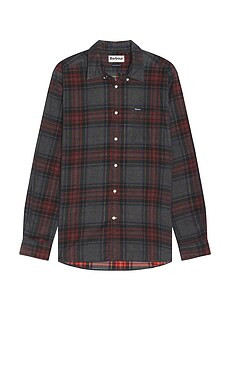 Barbour Southfield Tailored Checked Corduroy Shirt in Grey Marl from Revolve.com | Revolve Clothing (Global)