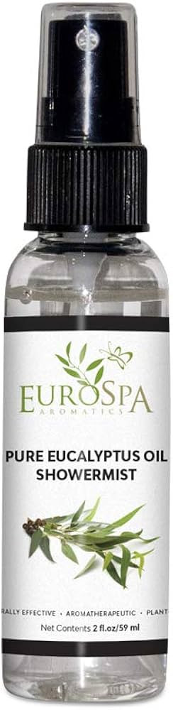 EuroSpa Aromatics Pure Eucalyptus Oil ShowerMist and Steam Room Spray, All-Natural Premium Aromat... | Amazon (US)