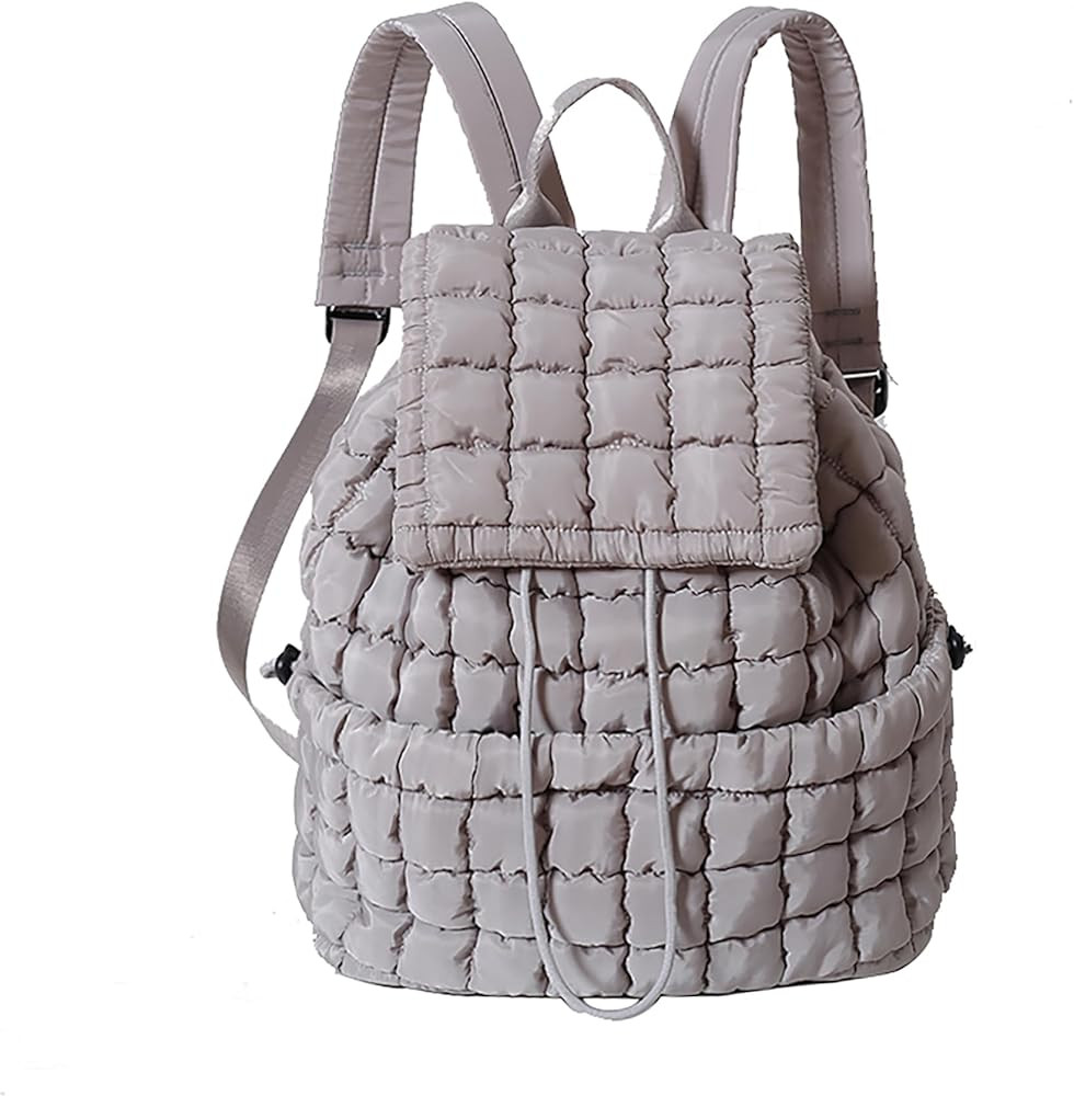 Puffer Backpack Nylon Casual Daypack Lightweight Travel Backpack Quilted Backpack for Women 18L (... | Amazon (US)