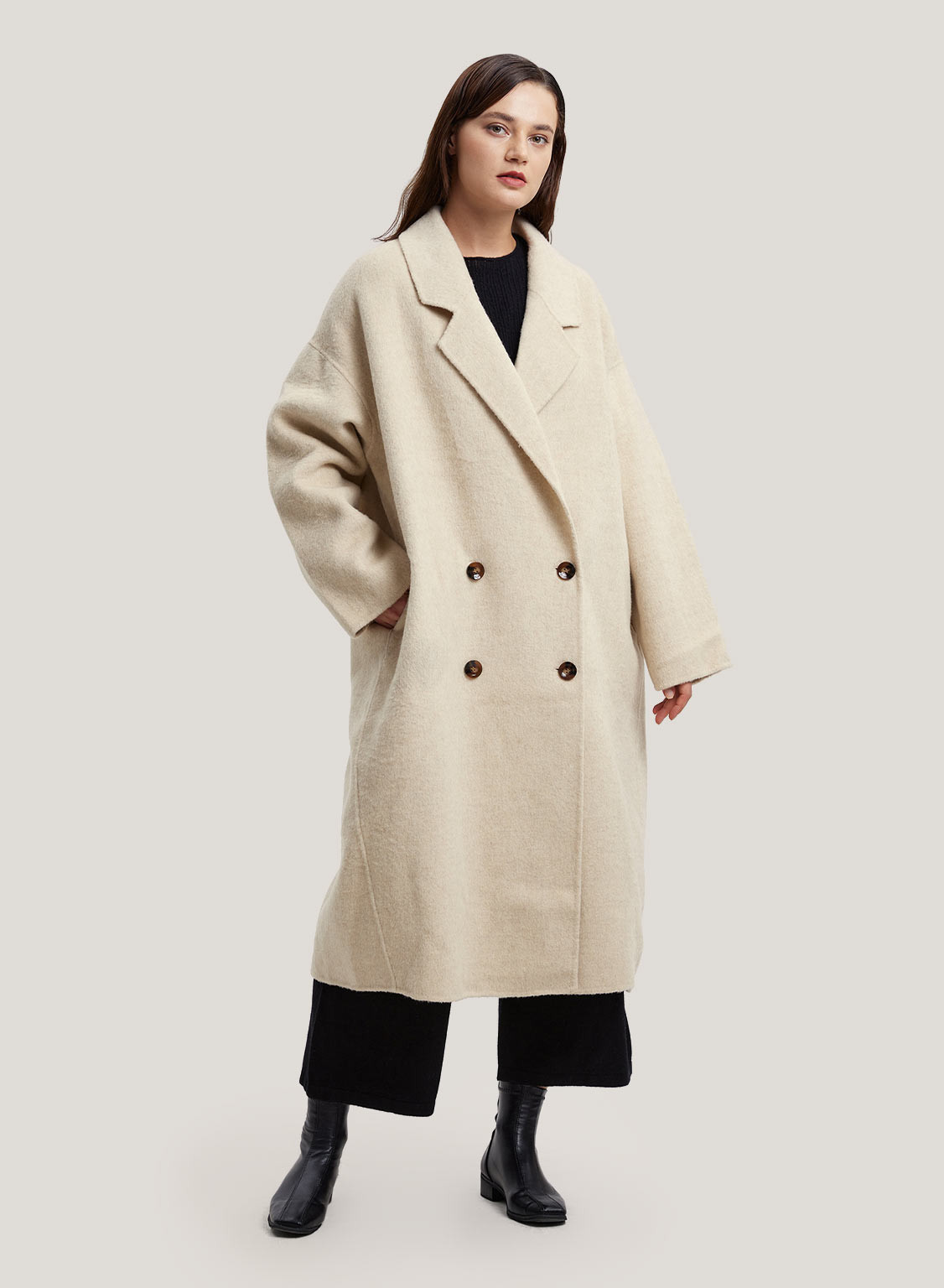 Wool And Alpaca-Blend Tailored Coat | Gentle Herd