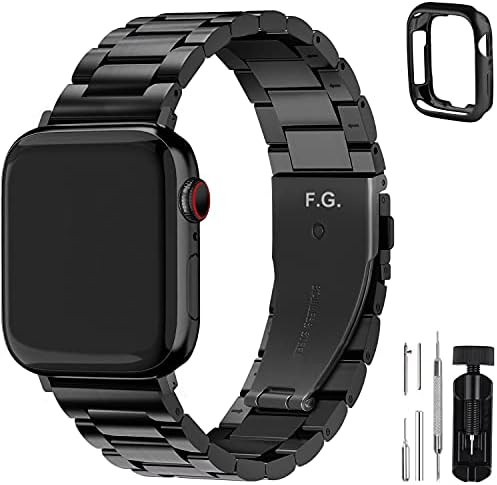 Fullmosa Compatible Apple Watch Band 42mm 44mm 45mm 38mm 40mm 41mm, Stainless Steel iWatch Band f... | Amazon (US)