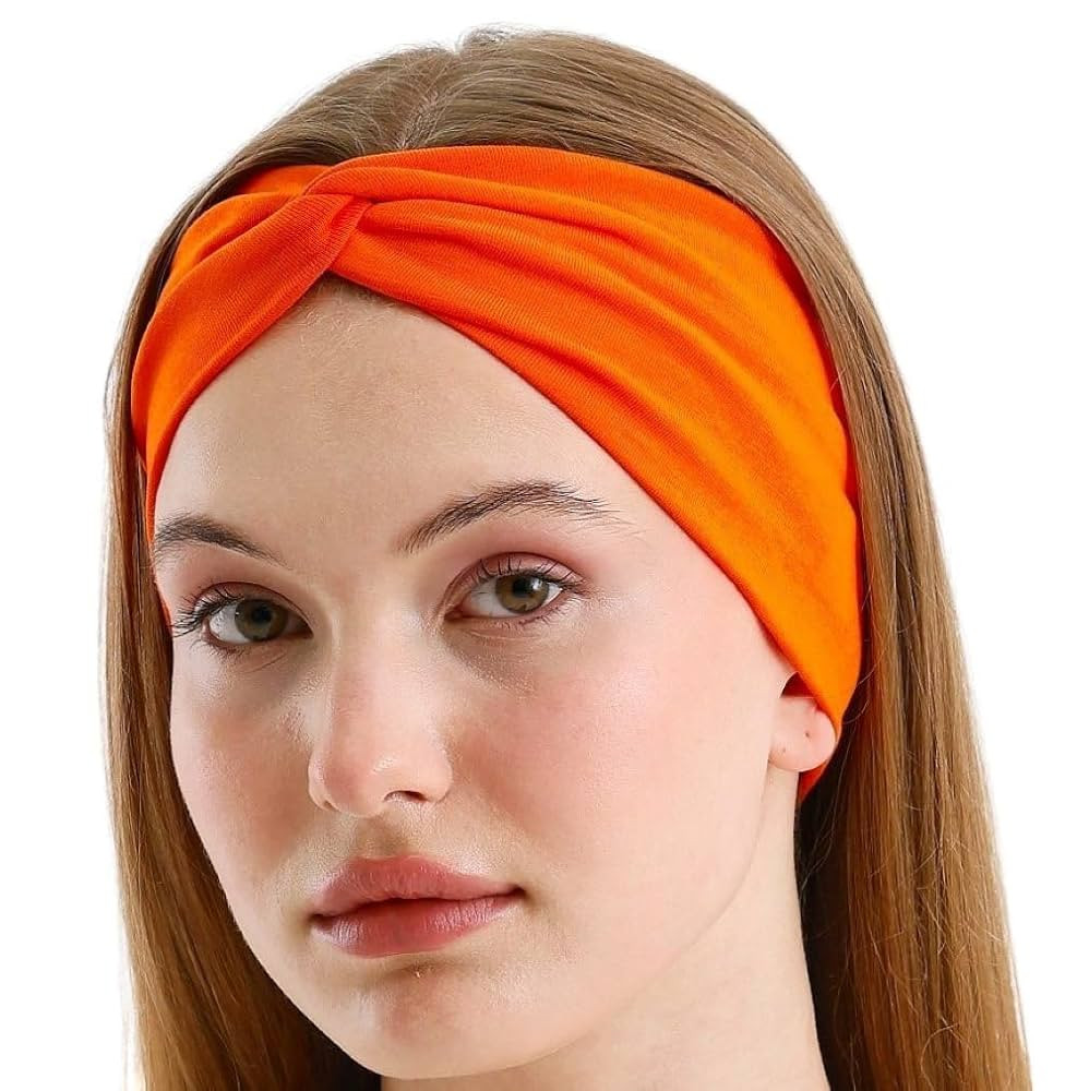Women's Hair Stretchy Twist Headbands, Solid Color, Non-Slip for Yoga, Workout, Running, Fitness ... | Amazon (US)