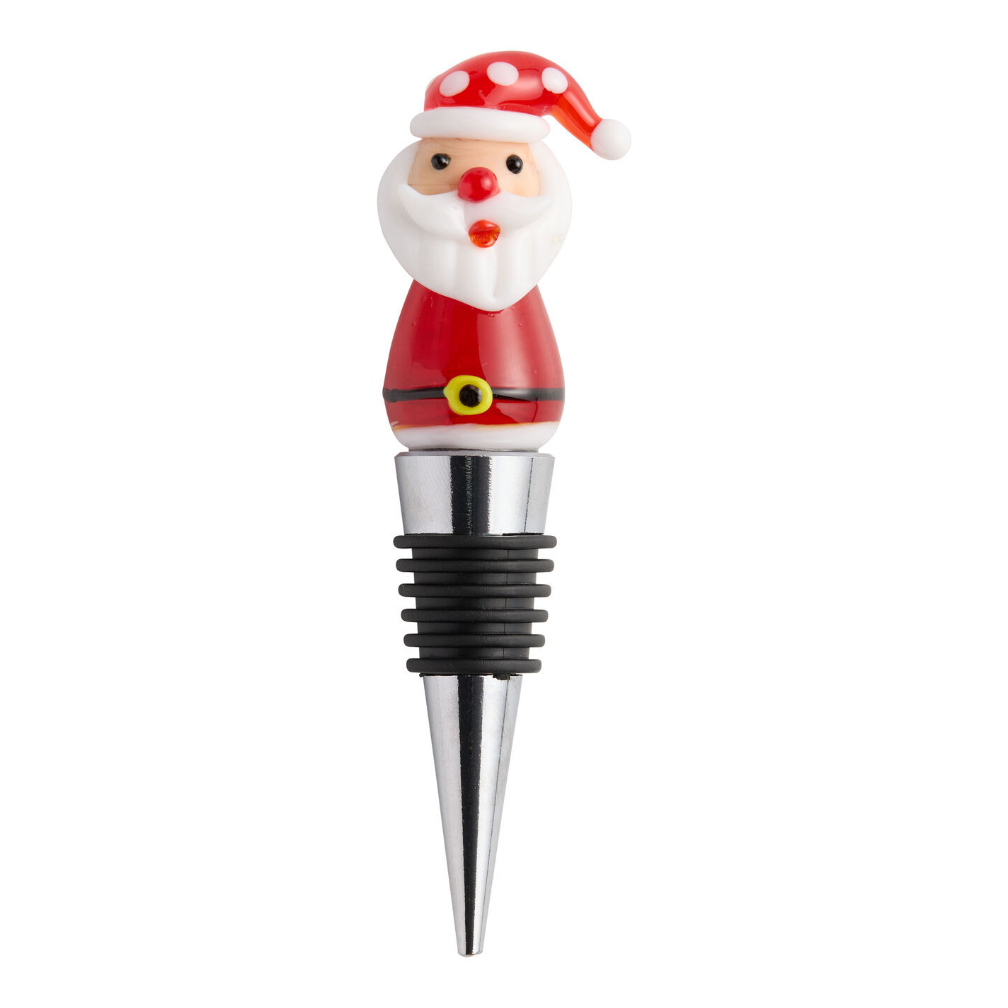 Handblown Glass Holiday Bottle Stopper | World Market