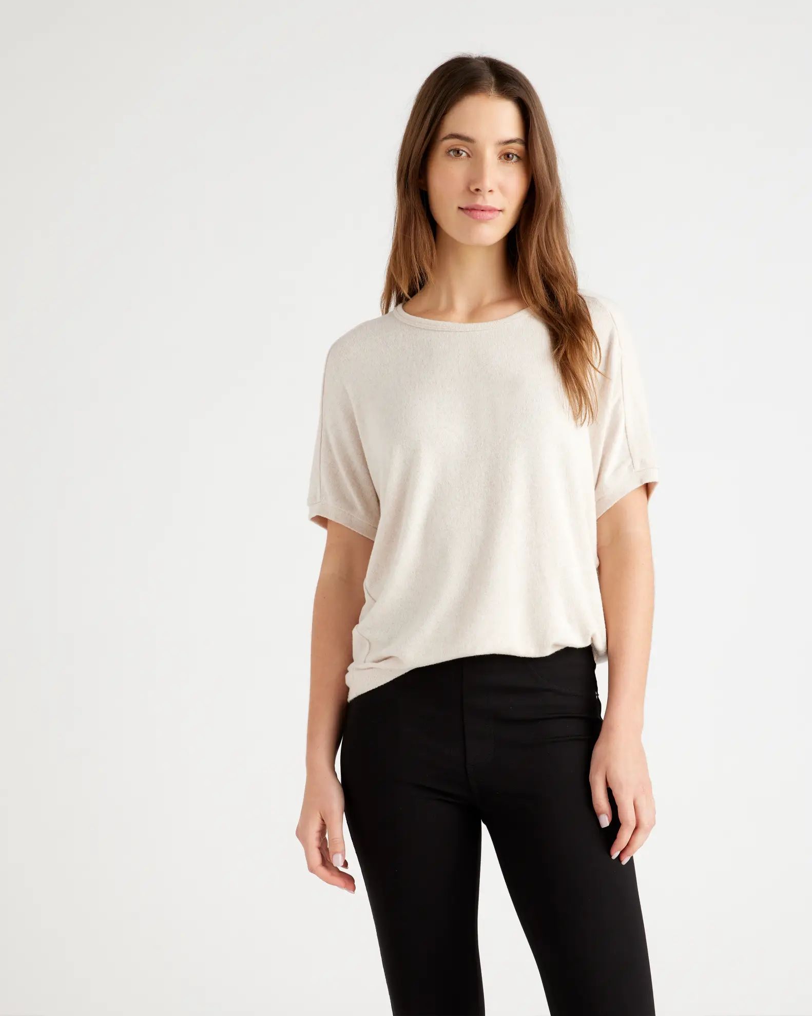 Brushed Short Sleeve Lounge Tee | Quince