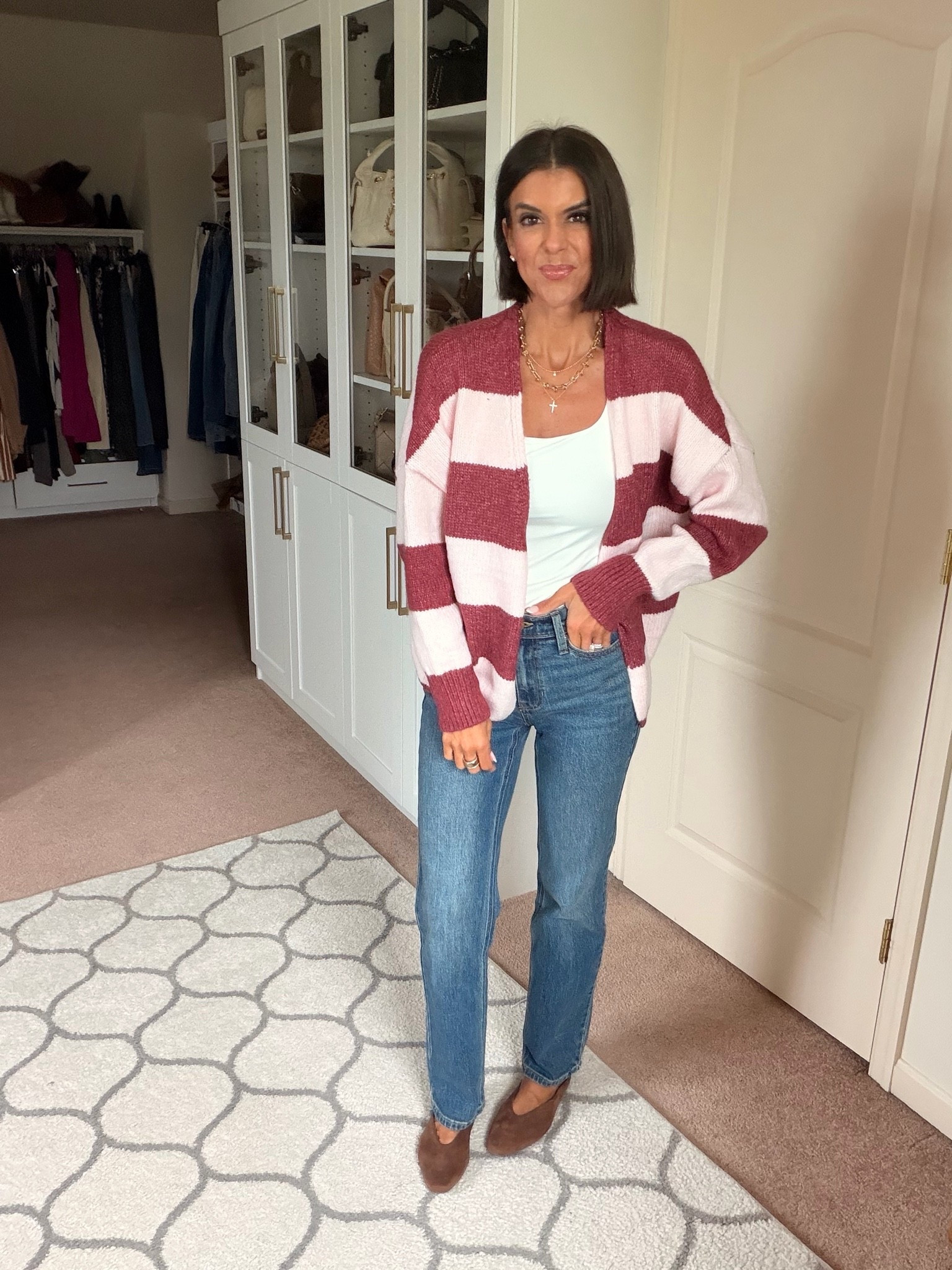 New Walmart cardigan! Size xs 
Size 0 in jeans

#LTKSaleAlert #LTKootd #LTKSeasonal