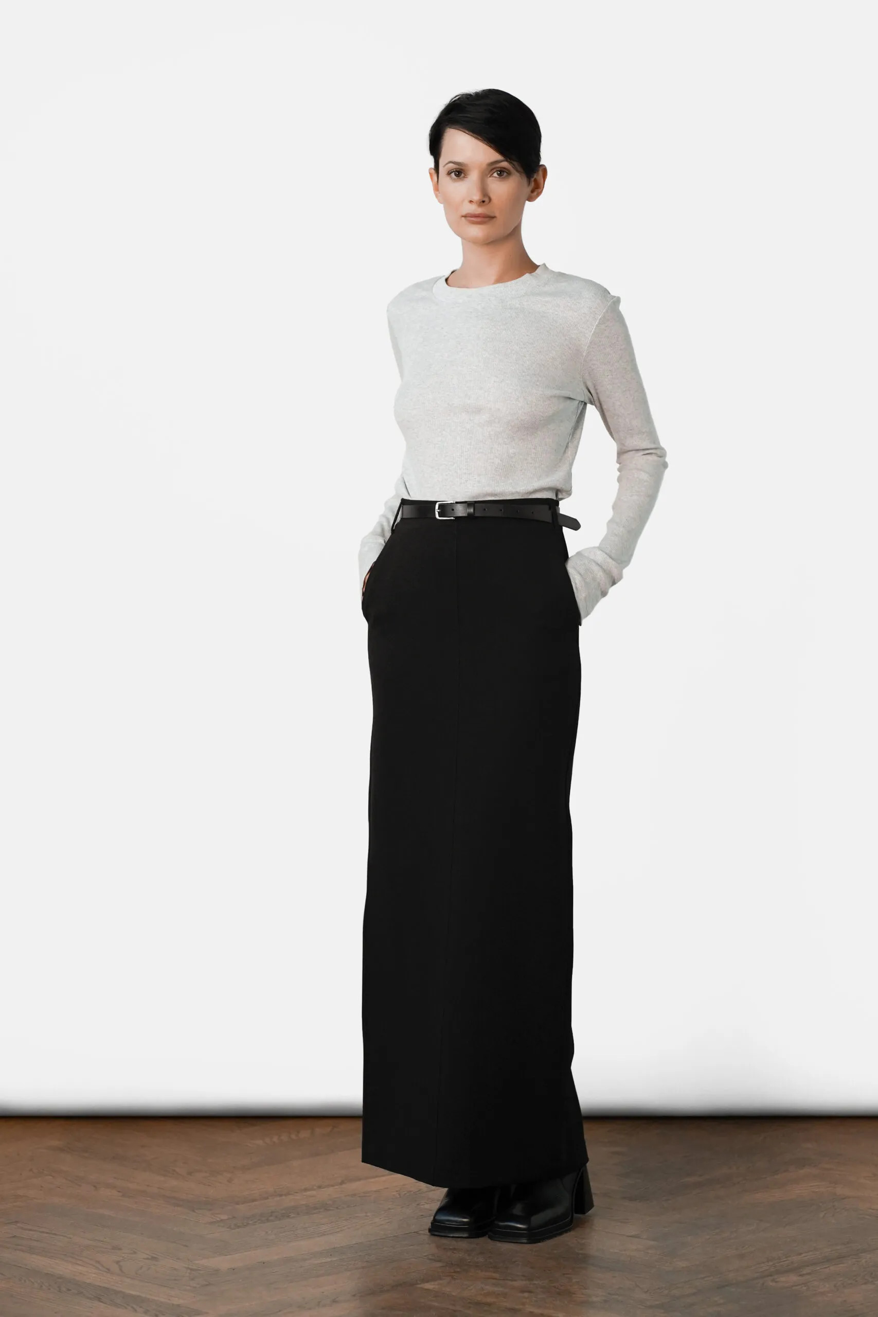 Tilde Maxi Skirt – Black | Residus AB