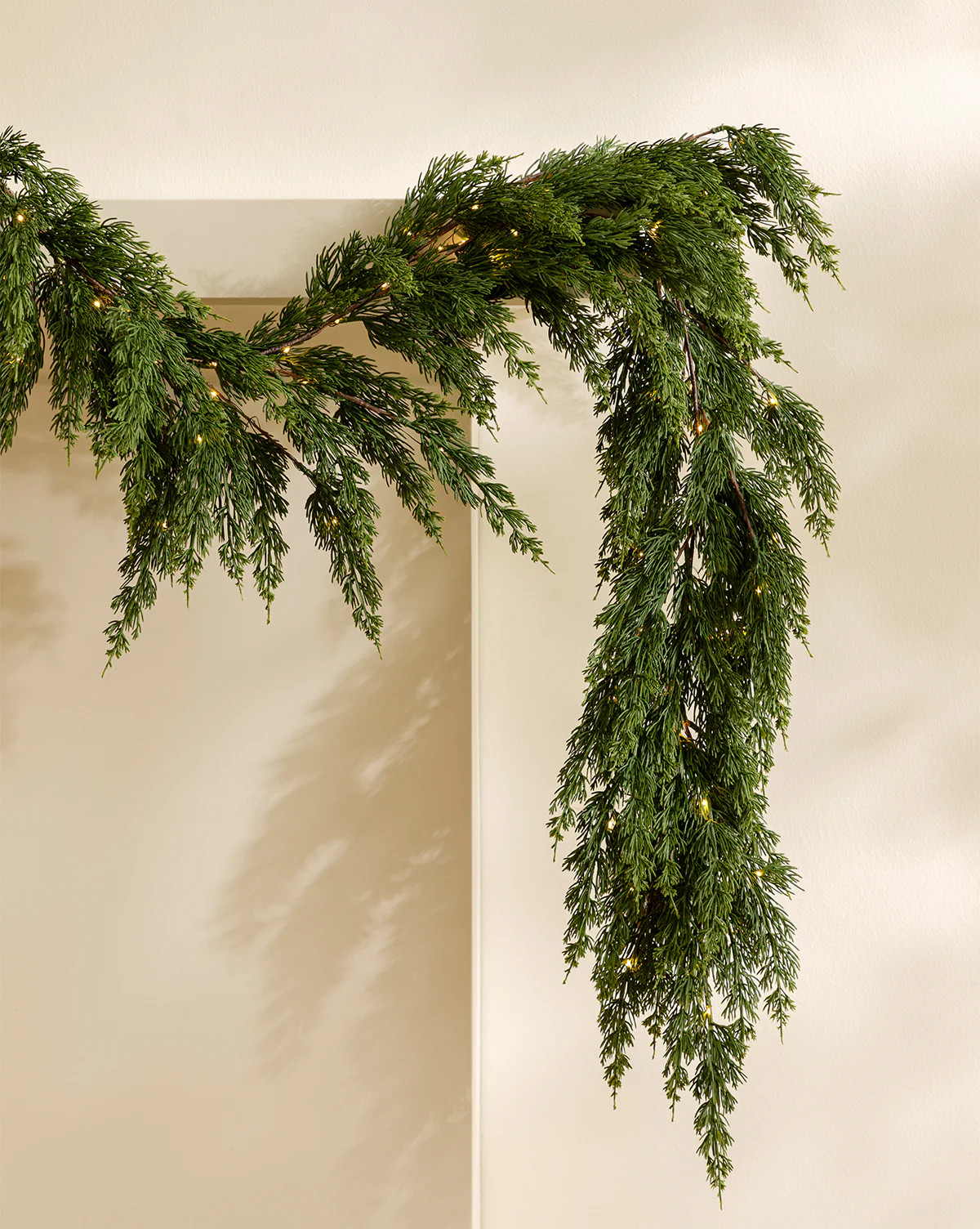 6' Cedar Pre-Lit Faux Garland | McGee & Co. (US)