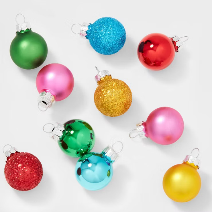 16ct Mini Glass Ball Christmas Tree Ornament Set - Wondershop™ | Target
