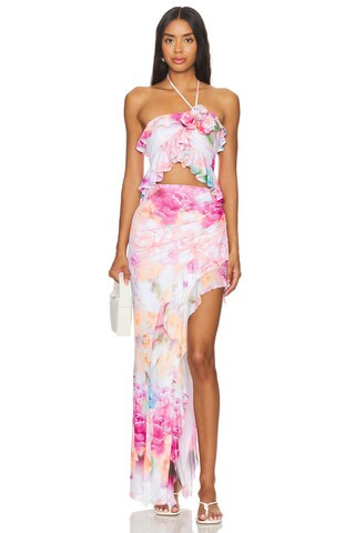 AFRM Sal Skirt in Falling Petals from Revolve.com | Revolve Clothing (Global)