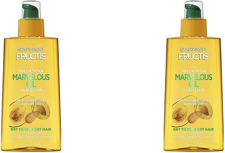 Garnier Fructis Triple Nutrition Marvelous Oil Hair Elixir, 5.0 Fl Oz, 1 Count (Packaging May Var... | Amazon (US)