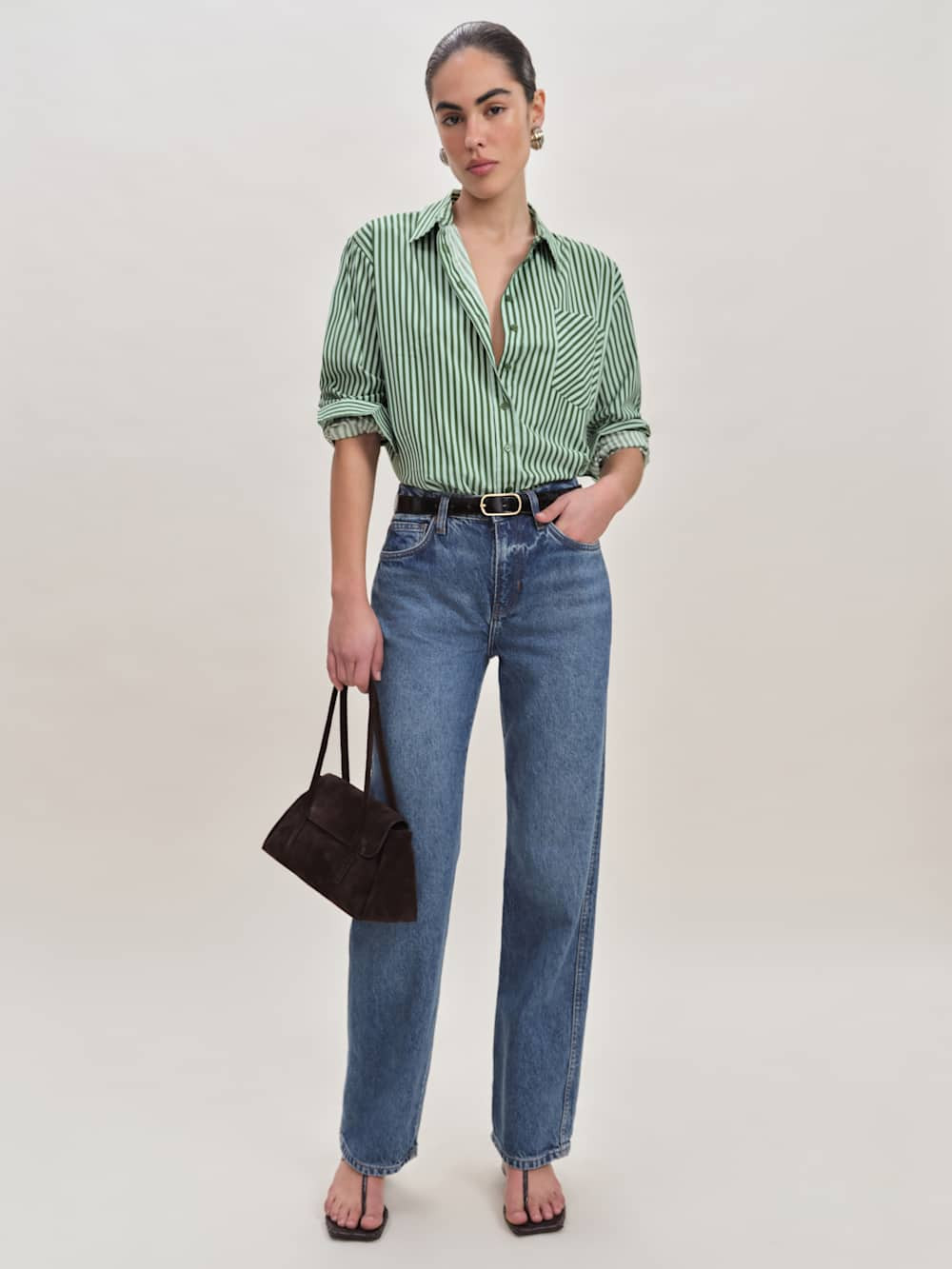 Eli Oversized Shirt | Reformation (Global)