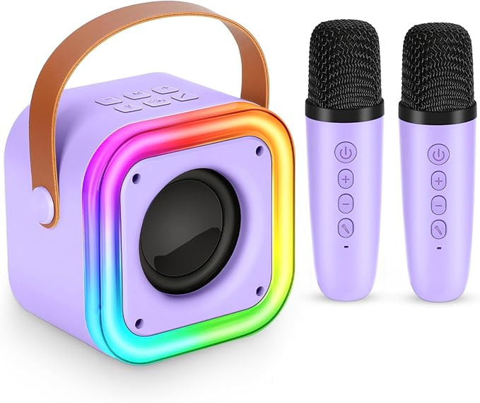 Mini Karaoke Machine for Kids, Girl Toys Gifts, Kids Karaoke Wireless Microphone for 4,5,6,7,8,9,... | Amazon (US)