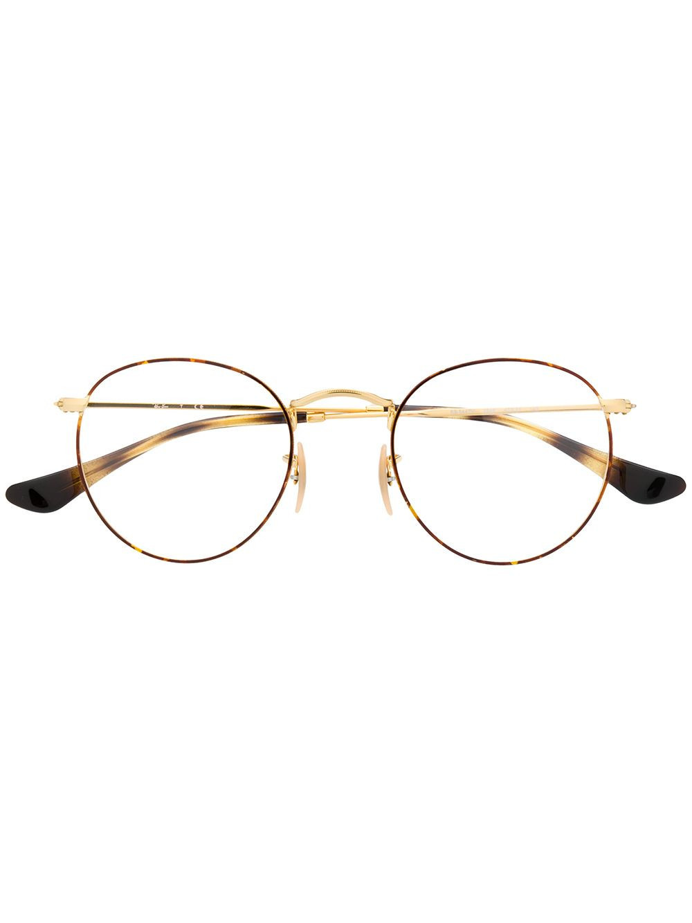 Ray-Ban round glasses - Gold | Farfetch Global