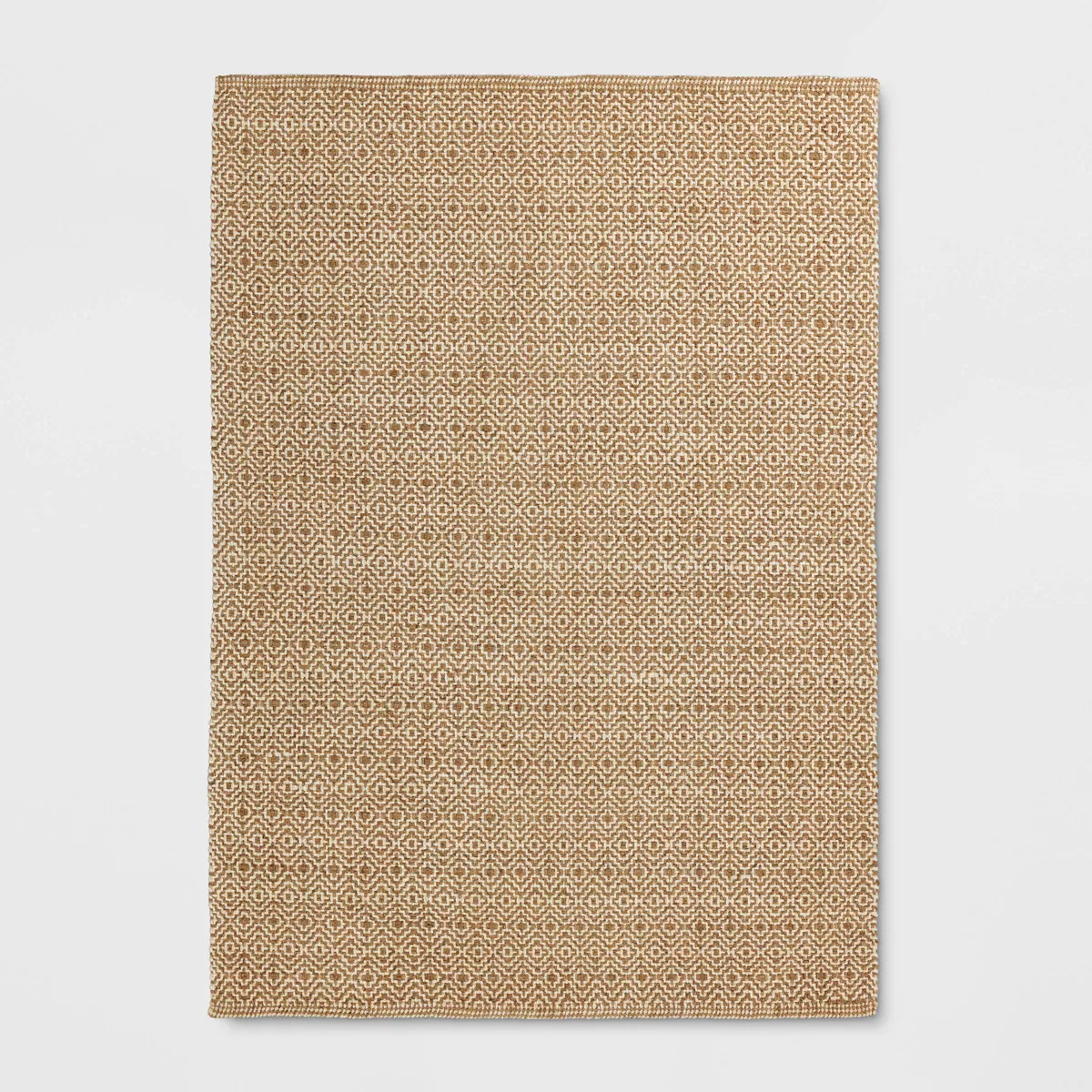 5'x7' Jute Diamond Area Rug Tan/Ivory - Threshold™ | Target