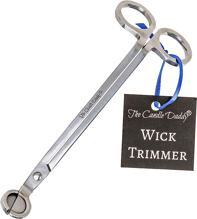 Candle Wick Trimmer Easy Cutter Clipper Scissors Engraved The Candle Daddy Brand Gift Accessory C... | Amazon (US)