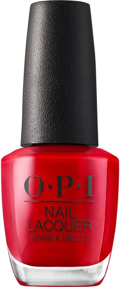 OPI Nail Lacquer, Opaque & Vibrant Crème Finish Red Nail Polish, Up to 7 Days of Wear, Chip Resi... | Amazon (US)
