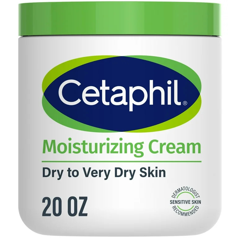 Cetaphil Moisturizing Cream for Dry to Very Dry Skin, Unscented, 20 fl oz | Walmart (US)