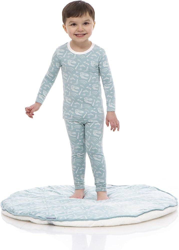 KicKee Pants Print Pajama Set with Long Sleeve Tee, Baby to Kid Super Soft Fitted Pajamas | Amazon (US)