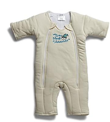 Baby Merlin's Magic Sleepsuit - Swaddle Transition Product - Cotton - Cream - 3-6 Months | Amazon (US)