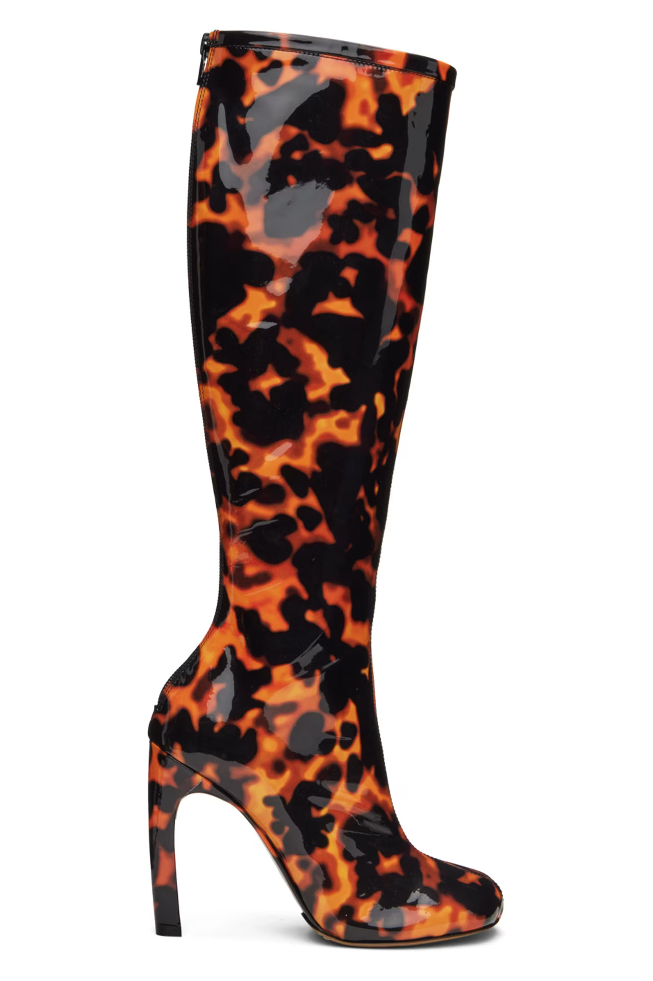 Dries Van Noten - Tortoiseshell Printed Tall Boots | SSENSE