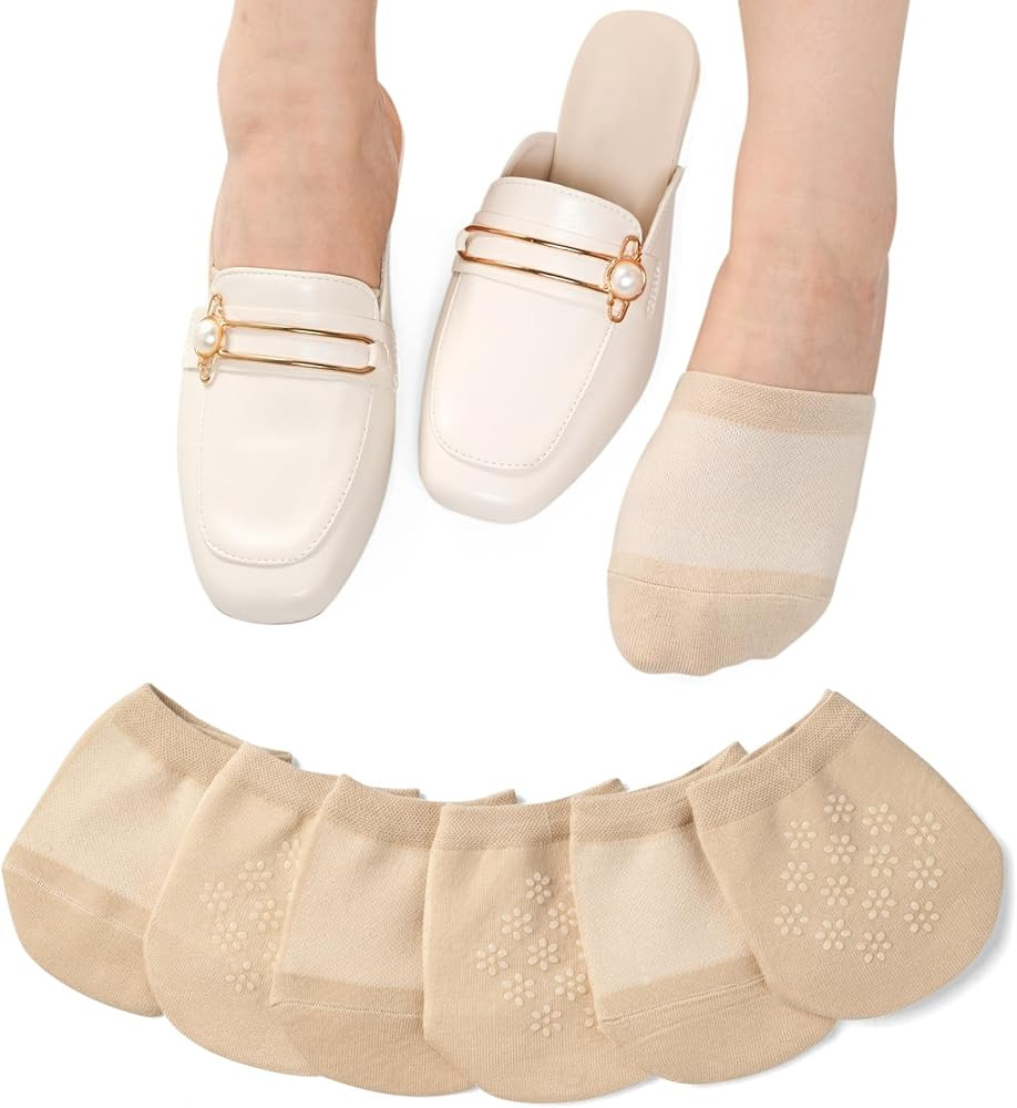 Toe Socks Womens for Mules, Half Socks Toe Topper Covers No Show Invisible Non-slip Liners for Cl... | Amazon (US)