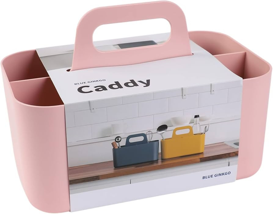 BLUE GINKGO Multipurpose Caddy Organizer - Stackable Plastic Caddy with Handle | Desk, Makeup, Do... | Amazon (CA)