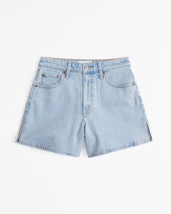 Curve Love High Rise Dad Short | Abercrombie & Fitch (US)