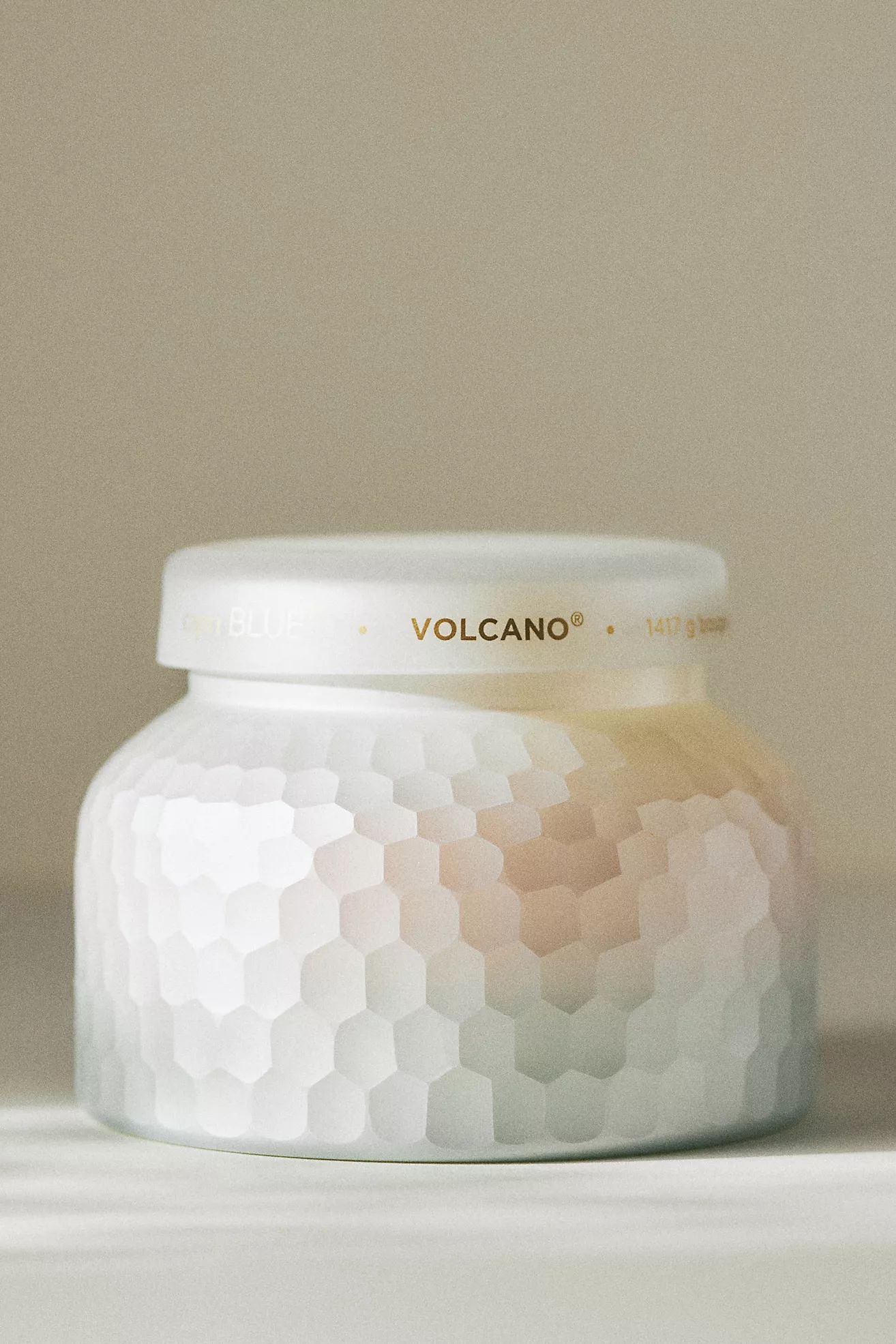 Capri Blue Volcano Pearl-Faceted Glass Candle | Anthropologie (US)