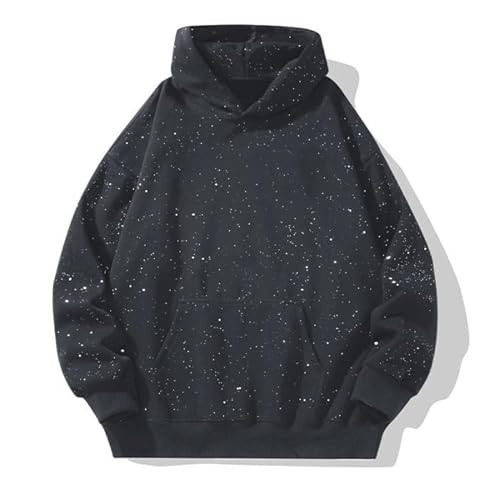 Sfascumop Glitter Sparkle Hoodies Y2K Aesthetic Bedazzled Bling Hoodie with Pockets Women Men Sweatshirt Pullover for Teens Girls Boys Grey Medium | Amazon (US)