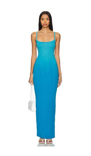COTTON CITIZEN Verona Spaghetti Maxi Dress in Blue. - size S | Revolve Clothing (Global)