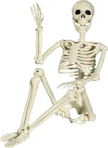 Halloween Skeleton Full Body Posable Joints Skeletons, 3ft Human Skeleton Decorations for Hallowe... | Amazon (US)