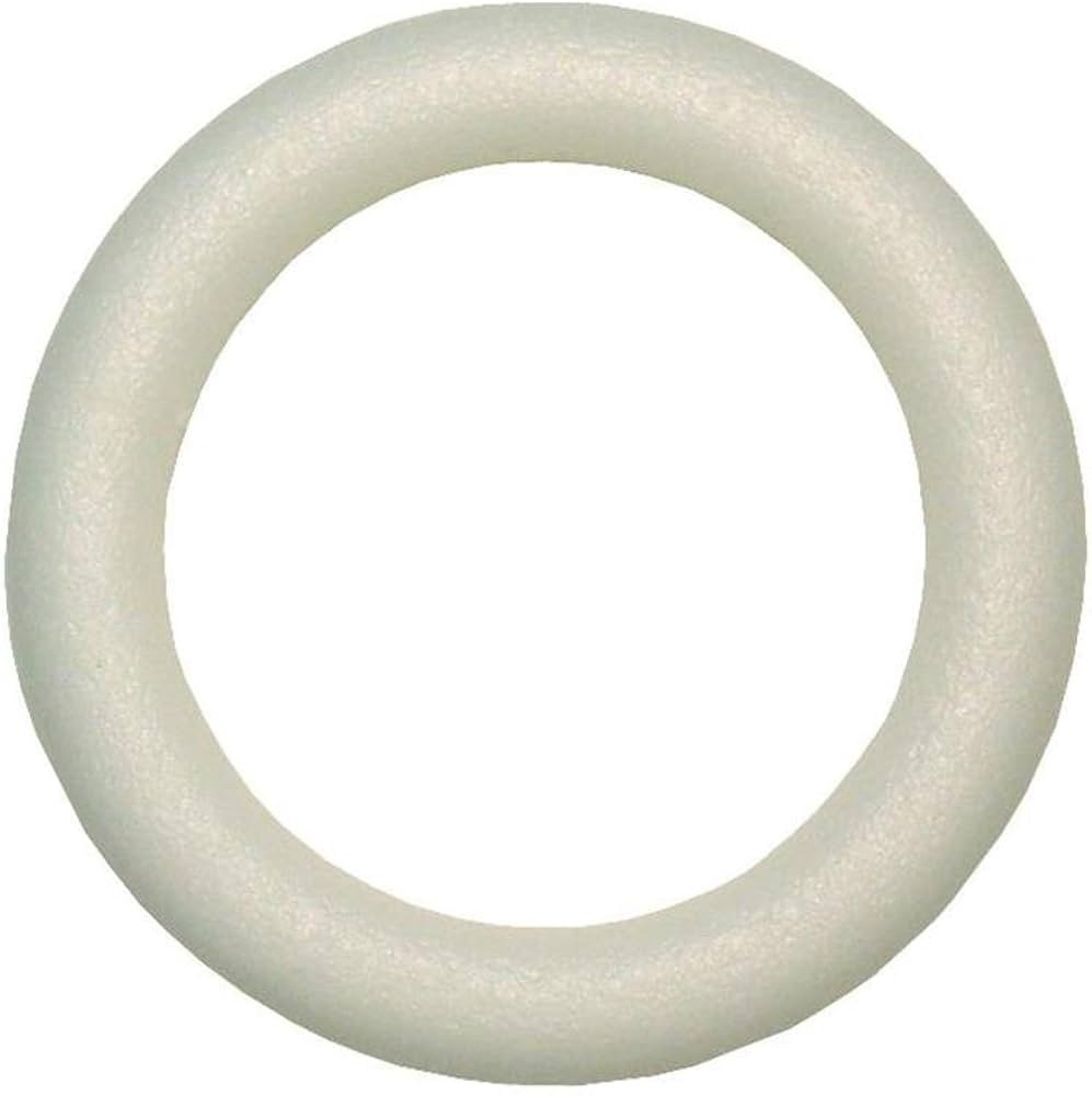 FloraCraft Extruded CraftFōM Bulk Wreath 1.4 Inch x 9.8 Inch White | Amazon (US)