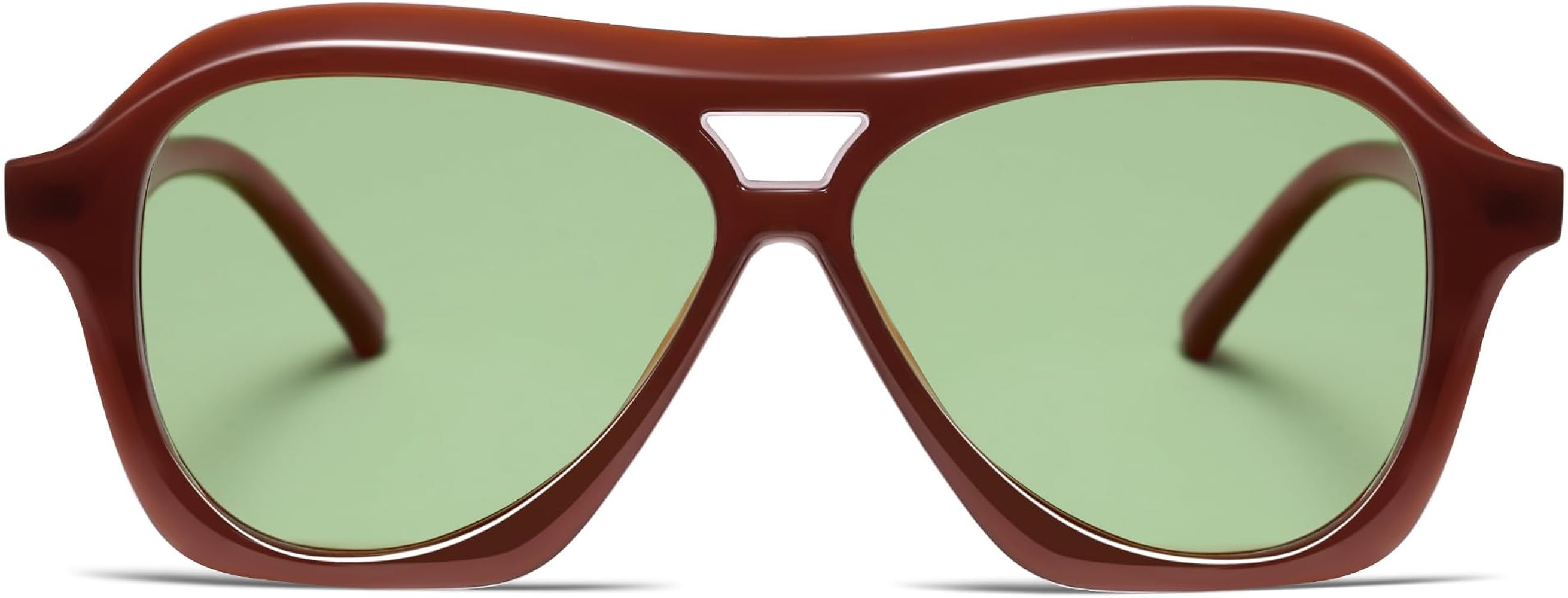 VANLINKER Retro 70s Square Aviator Sunglasses Womens Men Trendy Polarized Vintage Shades VL9768 | Amazon (US)