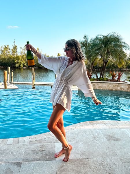 L*space white shirt dress coverup
Swimsuit cover up
Beach vacation and pool day 
Pacifica tunic 

#LTKswim