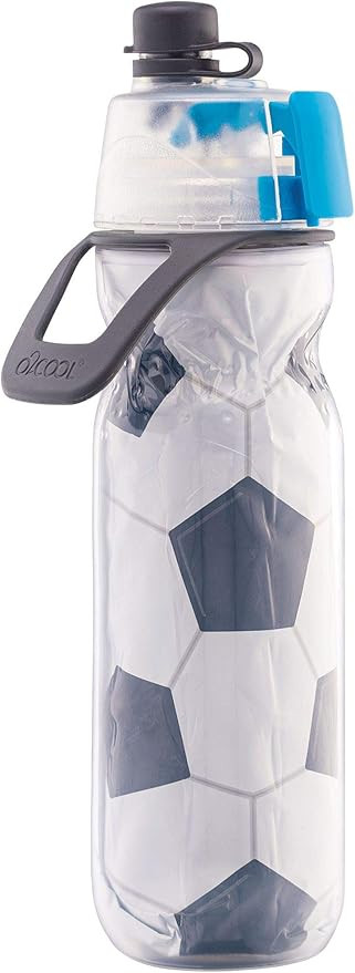 O2COOL Insulated Mist N' Sip Water Bottle - 20 oz, Soccer (HMLDP07) | Amazon (US)