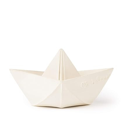 Oli & Carol, Origami Boat, White Natural Rubber Float, Enhance Imaginative Play | Amazon (US)