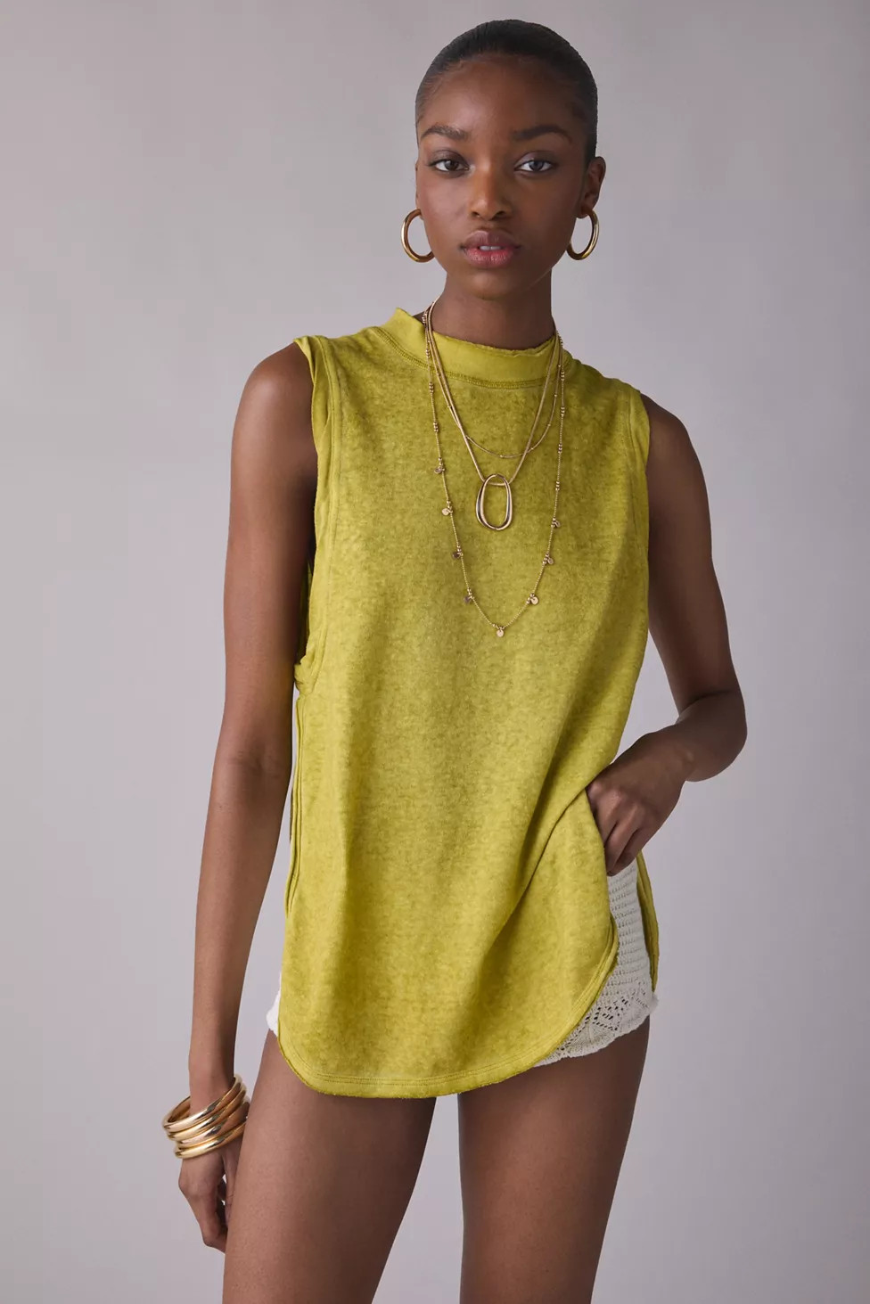 BDG Mirage Side-Split Tunic Tank Top | Urban Outfitters (US and RoW)
