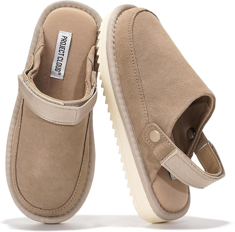 Project Cloud Kids Clogs Genuine Suede Upper with Back Strap - Memory Foam & Lightweight Slip-on ... | Amazon (US)