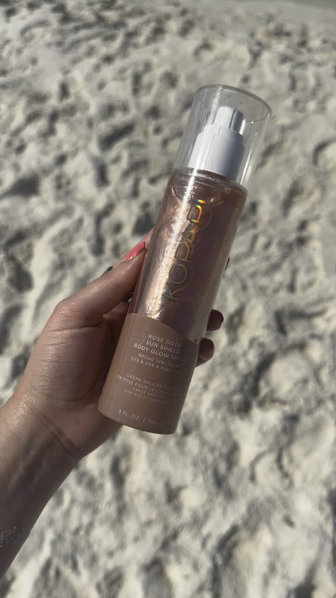 Such a pretty shimmer body oil with SPF 45. Perfect for the beach or the pool 🏝️

#LTKSwim #LTKBeauty #LTKTravel