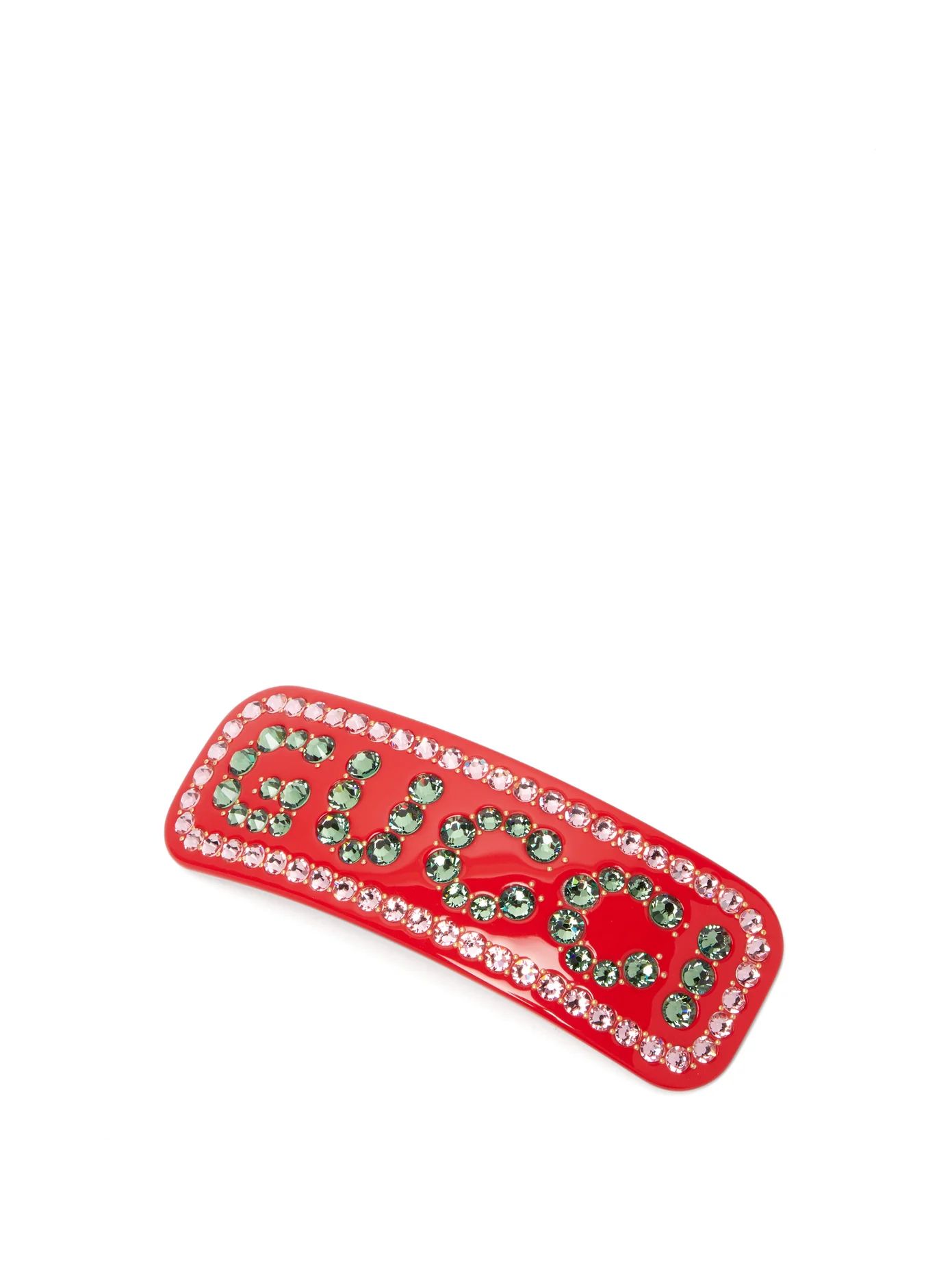 Crystal-logo resin hair slide | Matches (US)