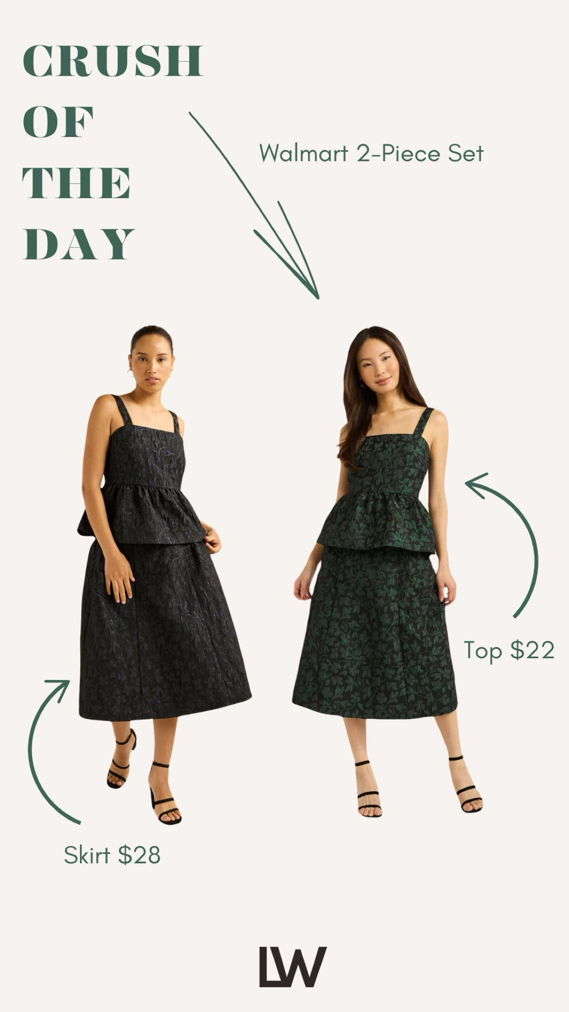 Crush of the day!! This under $50 set from @Walmart is so fun! Perfect for the holidays or cocktail attire!

#LTKSeasonal #LTKHoliday