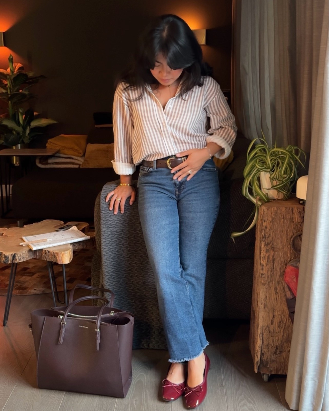 Love this burgundy combo and cute Mary Jane! 🩰

Top: XS
Jeans: EU 36
Mary Jane: 37

#LTKnederlands #LTKeurope #LTKpetite